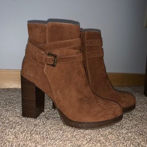 Brown booties! Like new, worn once!